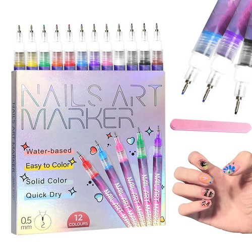 Nail art marker pens - nail, 12