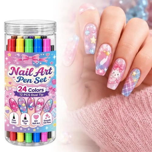 Colors dual ended nail - nail, art