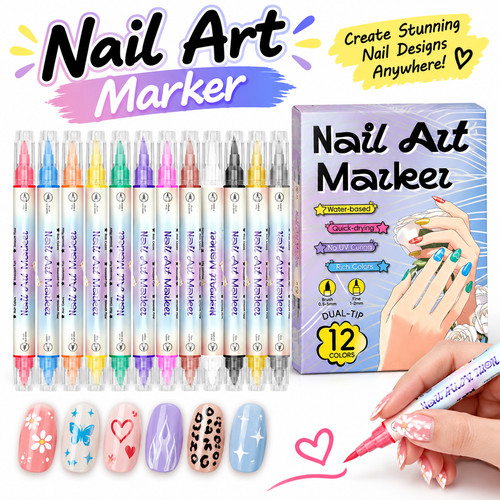 Pcs nail art brushes set - nail,