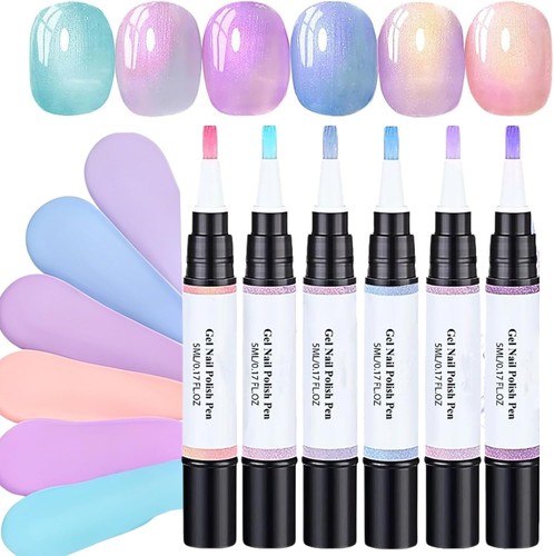 6pcs gel nail polish - 6pcs,