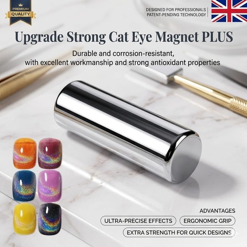 Cat eye nail art magnet - art,