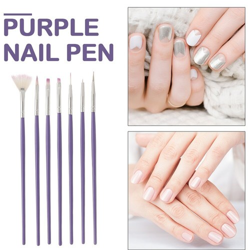 7pcs nail art brush - 7pcs, pen