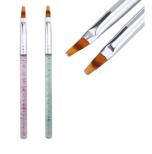 Ombre effect nail - ombre, brush