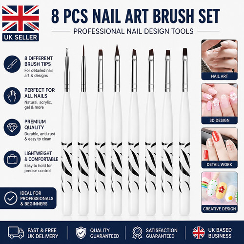 8pcs nail art - design, set