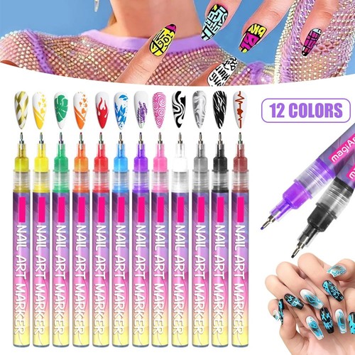 Colors nail art pens set - colors,