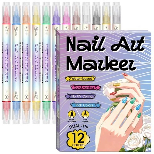 Color nail art pens - 12/24,