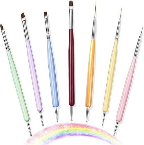 7pcs nail art brush design - art, set
