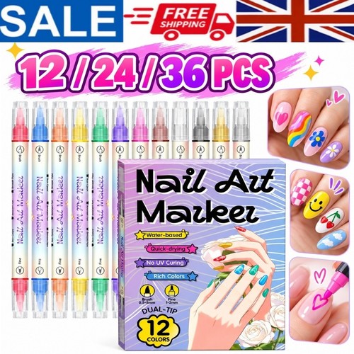 Colors nail art pens - pens, set