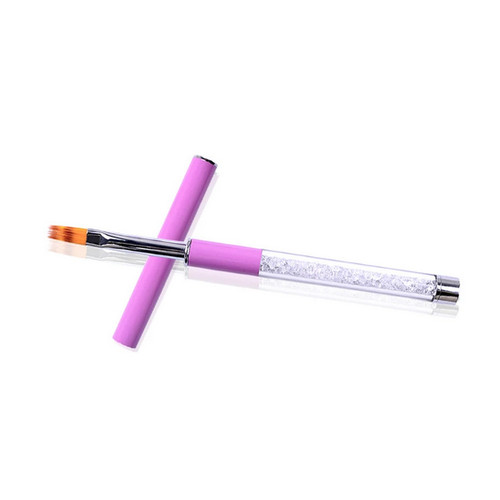 Ombre effect nail art - nail, brush