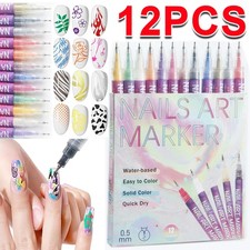 12 Colors Nail Art Pens Set