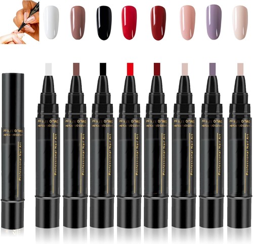 8pcs nail polish - polish, pens