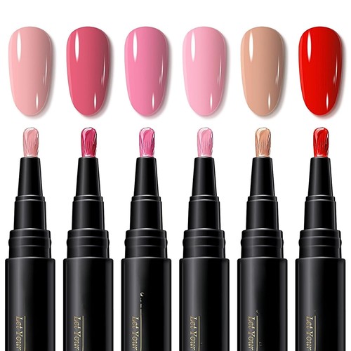 6pcs nail polish - -, pink